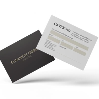 Gift card – sent as a package